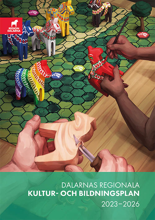 Omslag Dalarnas regionala kultur- och bildningsplan 2023-2026